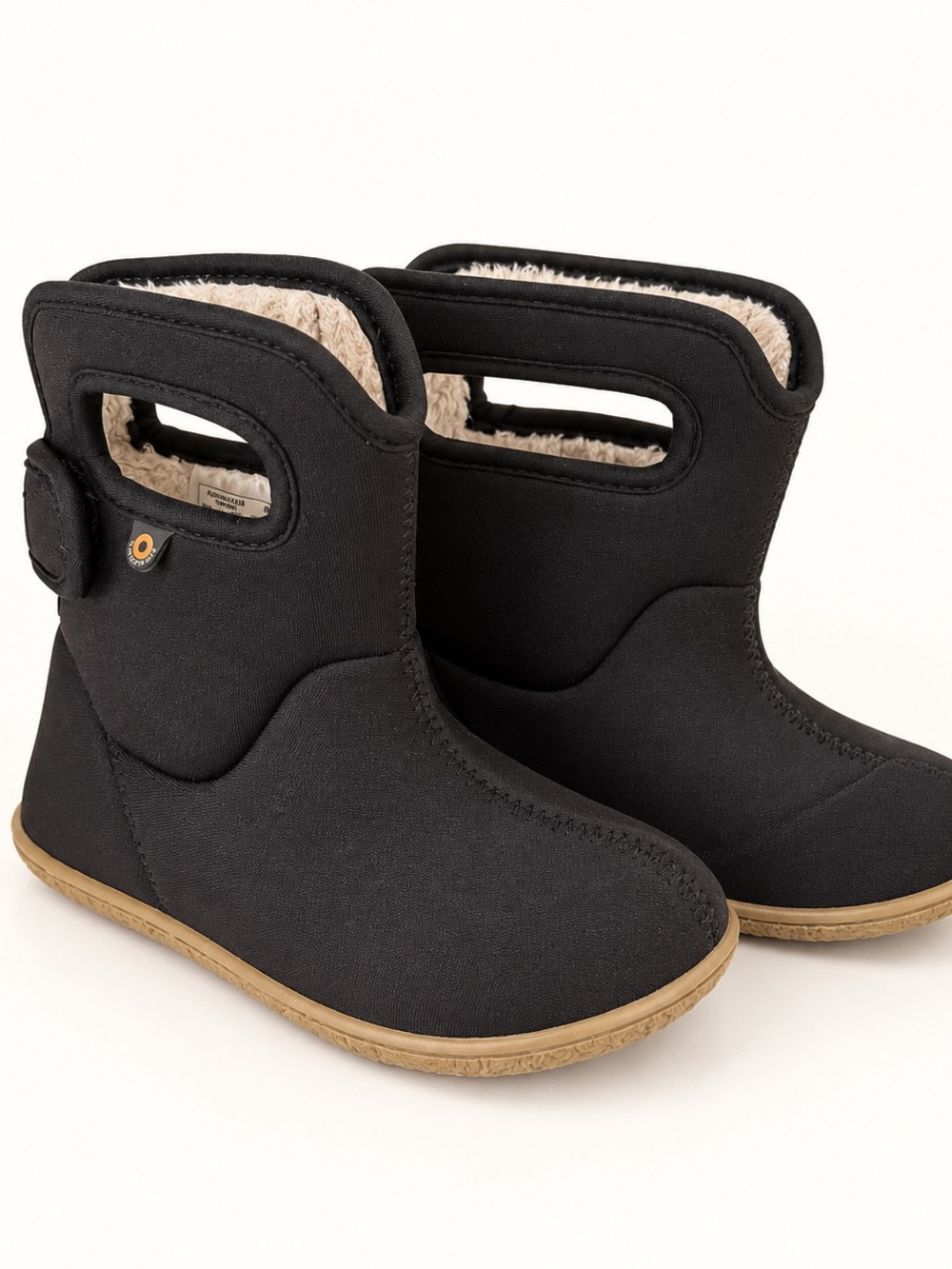 Baby Bogs Kids Black Winter Boots with Faux Fur Lining / Winter Boots Size 10